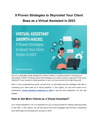 9 proven strategies to skyrocket your client