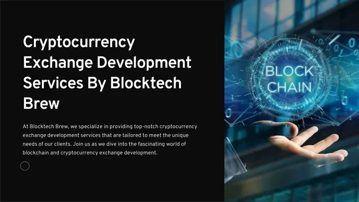 cryptocurrency exchange development services