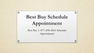 Best Buy Schedule Appointment