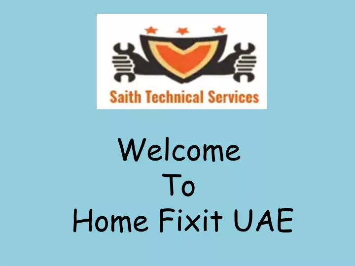 welcome to home fixit uae