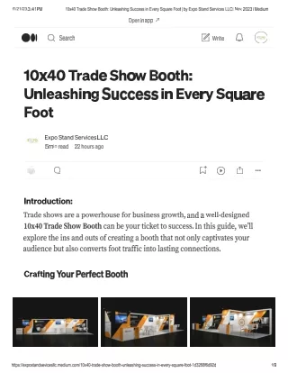 10x40 Trade Show Booth - Expo Stand Services LLC