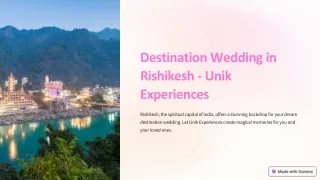 Celebrate Love Amidst Serenity: Your Ultimate Guide to a Destination Wedding.