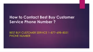 How to Contact Best Buy Customer Service Phone Number
