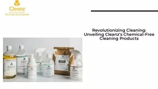 Are you looking for chemical-free cleaning products for your home?