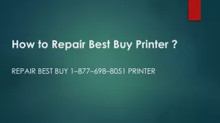 How to Repair Best Buy Printer