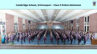 cambridge school srinivaspuri class 9 online