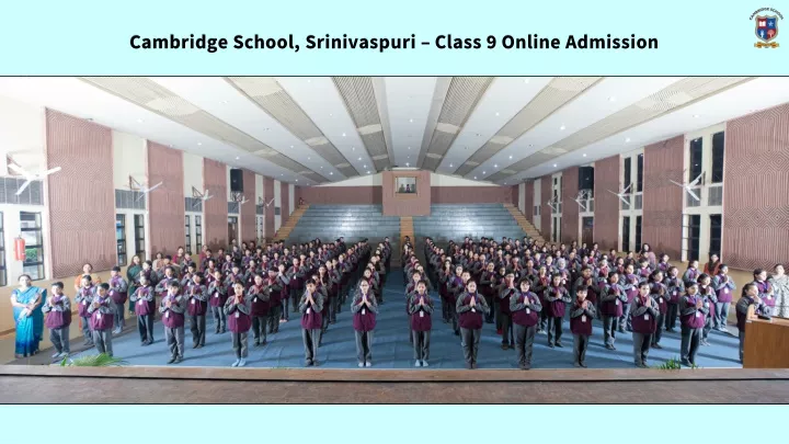 cambridge school srinivaspuri class 9 online