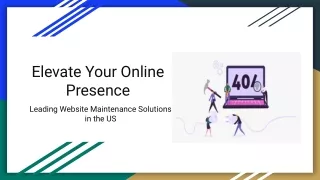 Leading Website Maintenance Solutions in the US