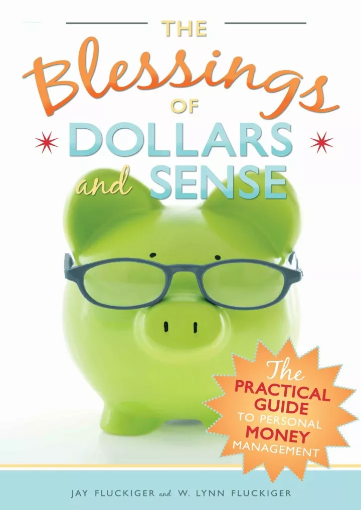 the blessings of dollars and sense the practical