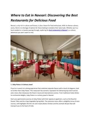 where to eat in navsari discovering the best