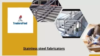 Stainless Steel Fabricators in UAE - TradersFind