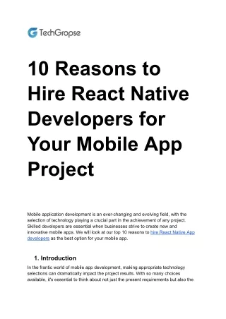 10 Reasons to Hire React Native Developers for Your Mobile App Project (1)