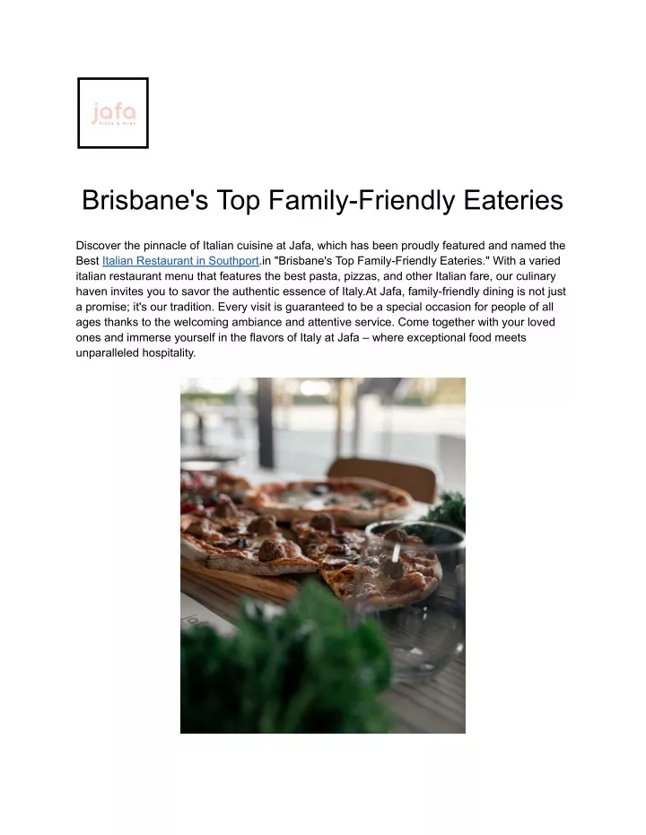 brisbane s top family friendly eateries