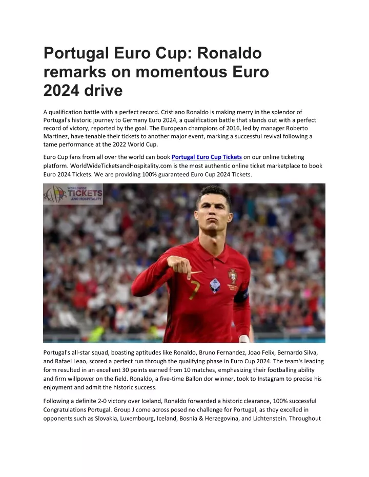 portugal euro cup ronaldo remarks on momentous