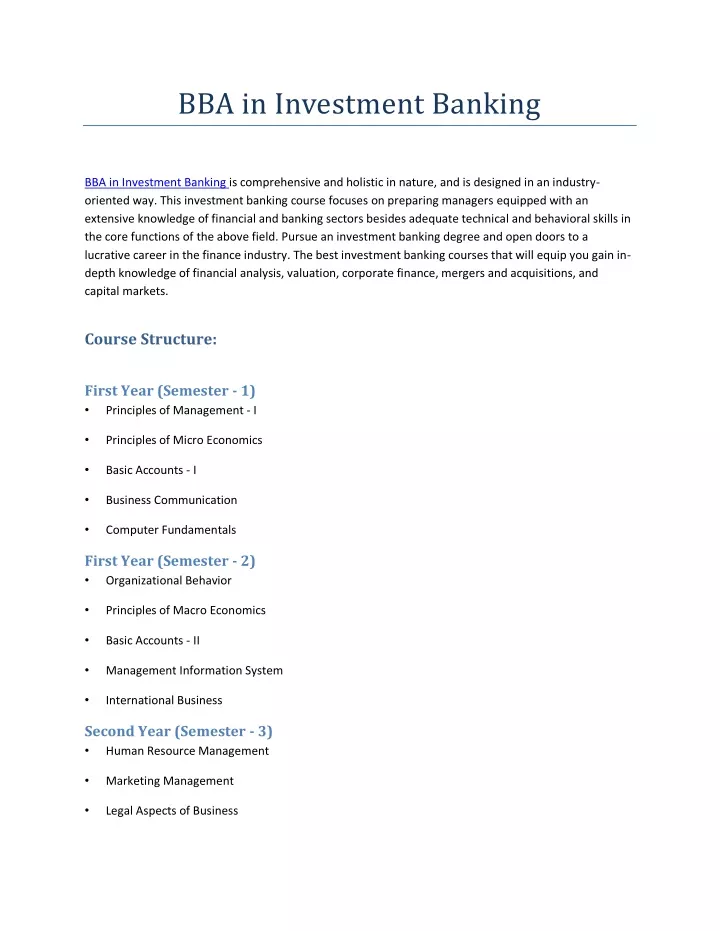 bba in investment banking