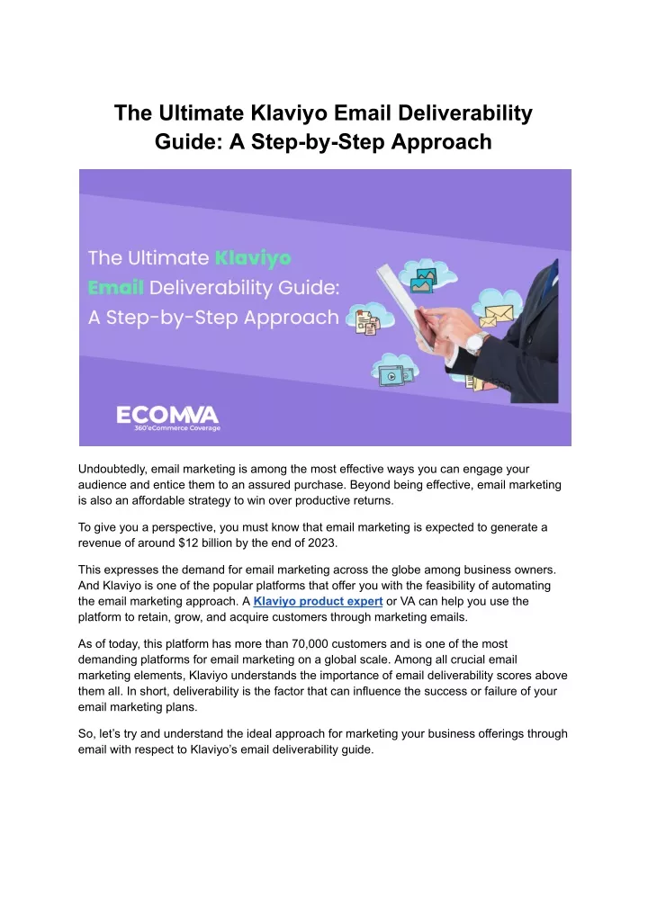 the ultimate klaviyo email deliverability guide