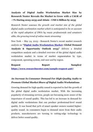 analysis of digital audio workstation market size