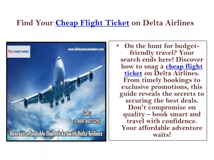 find your cheap flight ticket on delta airlines