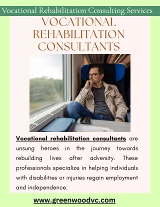 Expert Vocational Rehabilitation Consultants for Successful Career Transitions