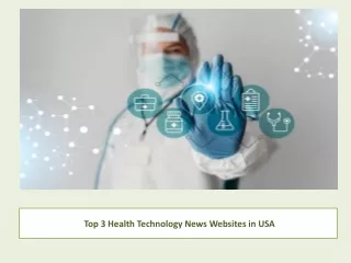 Top 3 Health Technology News Websites in USA