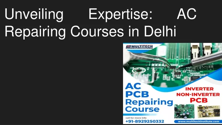 unveiling expertise ac repairing courses in delhi