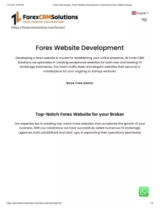 Forex Web Design