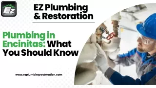Plumbing in Encinitas What You Should Know