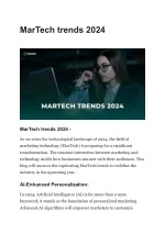 MarTech trends 2024 - slide 1