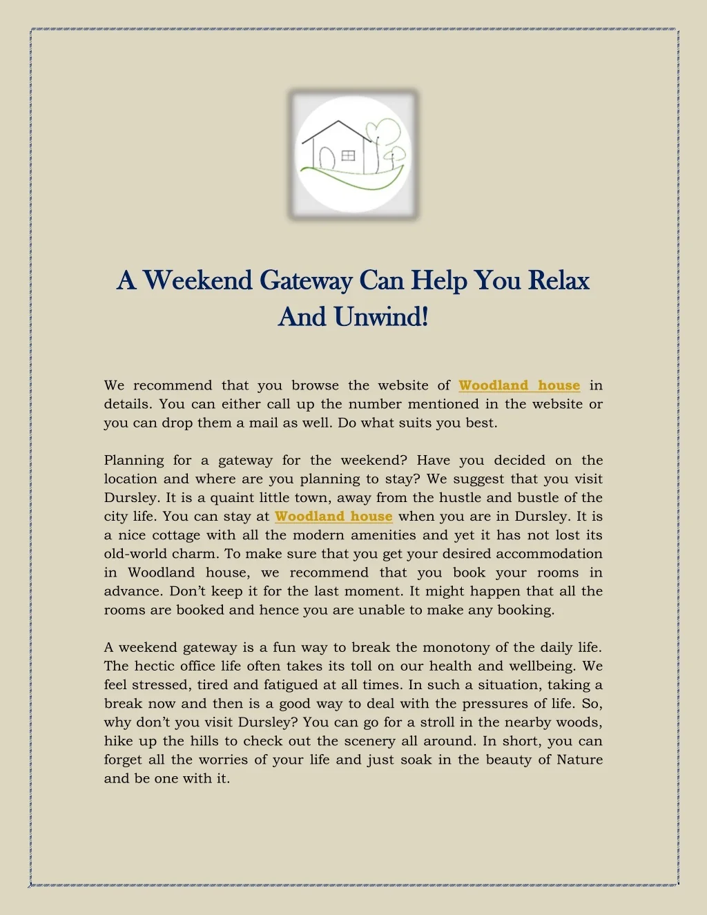 Help Weekend PPT - A Weekend Gateway Can Help You Relax And Unwind PowerPoint ...