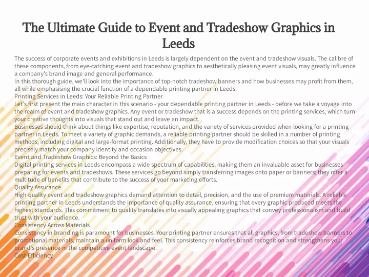 the ultimate guide to event and tradeshow