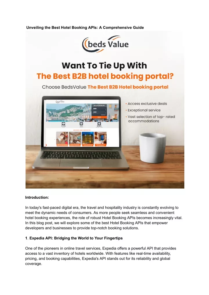 unveiling the best hotel booking apis