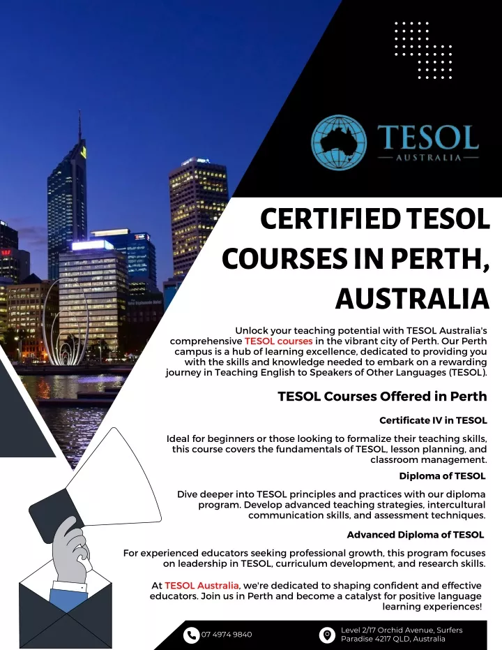 certified tesol courses in perth australia