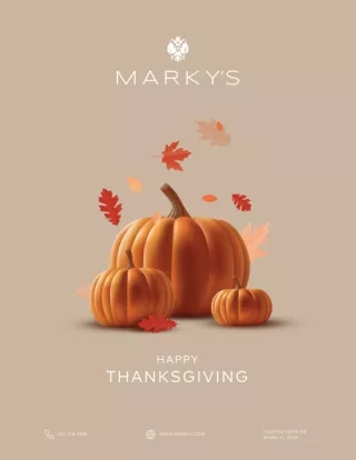 Markys Thanksgiving Day Offers