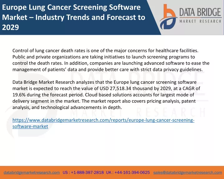 europe lung cancer screening software market