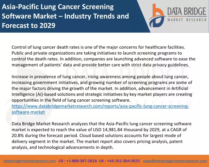 asia pacific lung cancer screening software