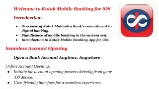 Kotak Mobile Banking App