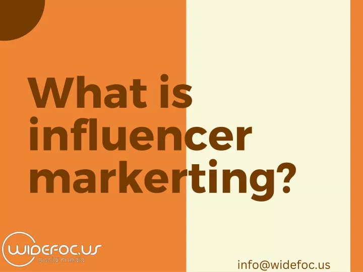 what is influencer markerting