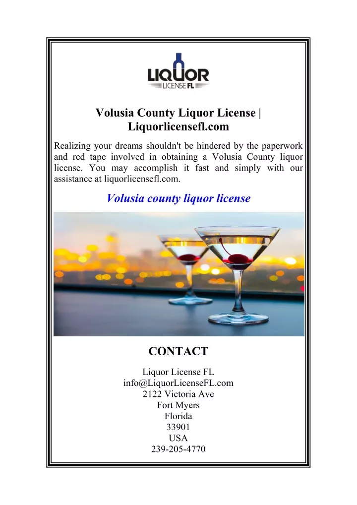 volusia county liquor license liquorlicensefl com
