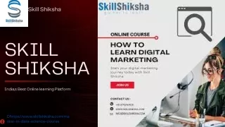 Skill Shiksha Master in data science