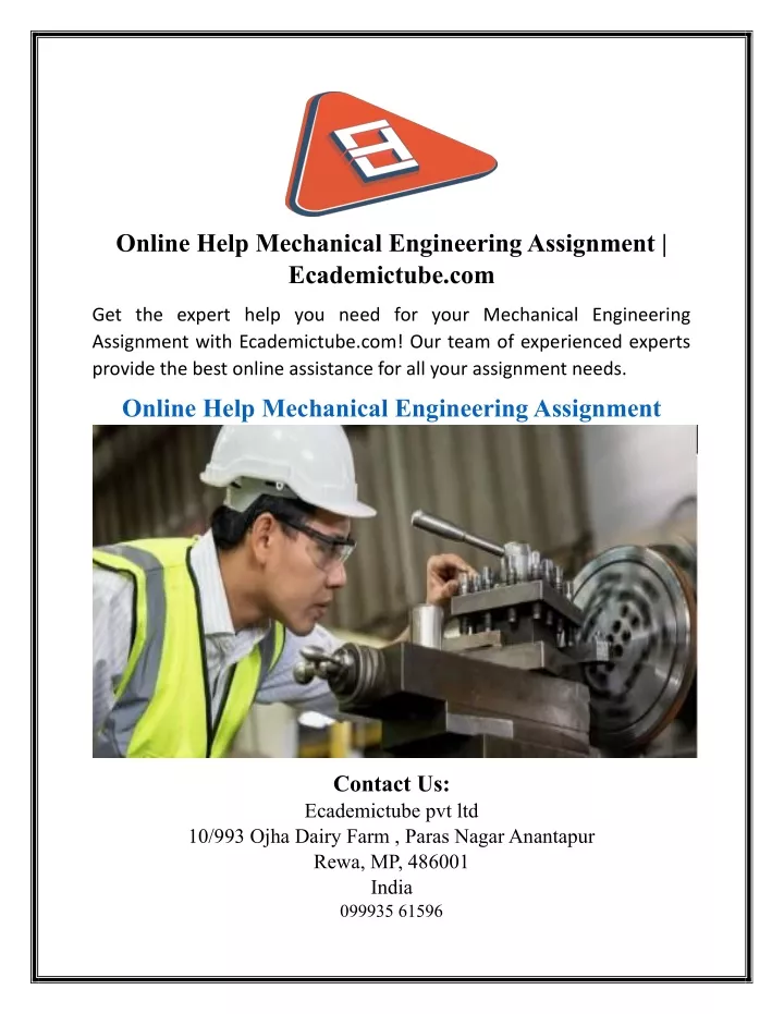 online help mechanical engineering assignment