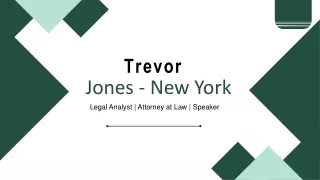 Trevor Jones - New York - A Natural Relationship Builder