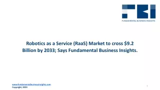 Robotics as a Service (RaaS) Market Size 2024-2033