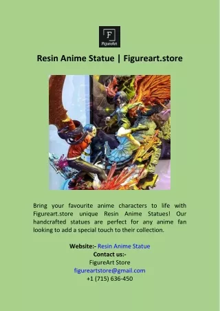 Resin Anime Statue  Figureart.store