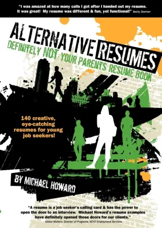 DOWNLOAD/PDF Alternative Resumes: Definitely Not Your Parents' Resume Book!