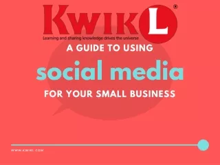 a guide to using social media for your small business