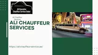 LuxRide Dubai Chauffeur Service - Elegant Transportation
