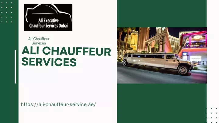 ali chauffeur services