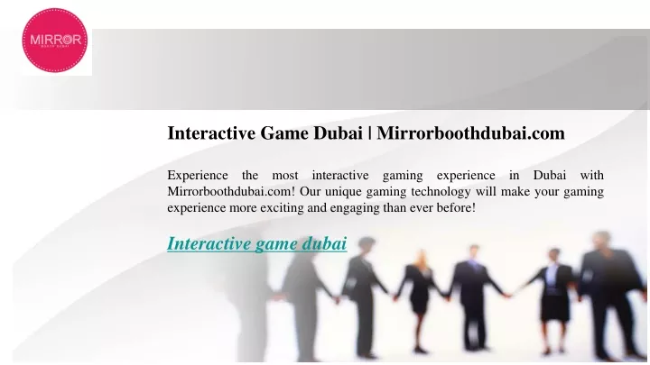 interactive game dubai mirrorboothdubai