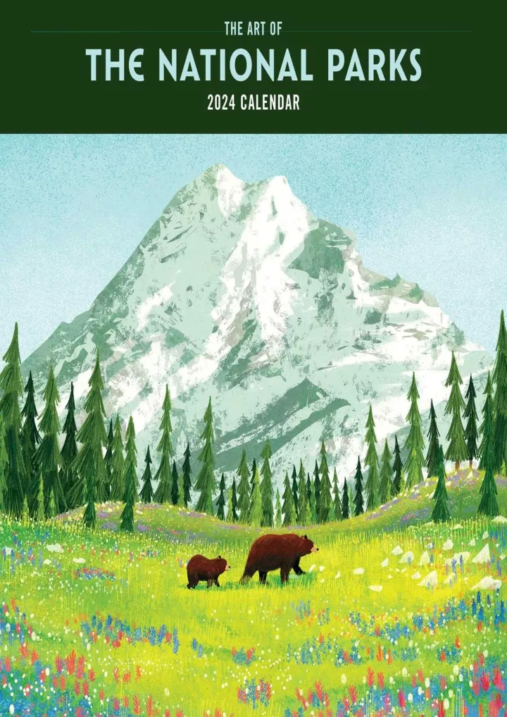 PPT PDF/READ 2024 Art of the National Parks Wall Calendar PowerPoint