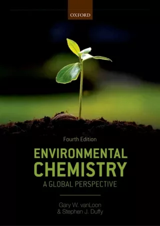 get [PDF] Download Environmental Chemistry: A global perspective